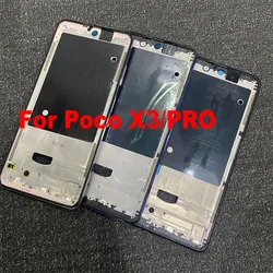 New For Xiaomi Poco X3 PRO NFC Middle Frame Front Bezel Housing Case Back Mid Plate Replacement