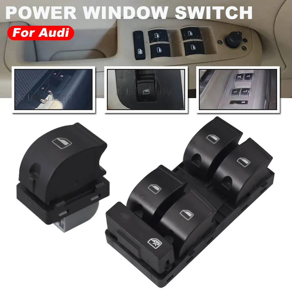 

Автомобильный электрический главный переключатель стеклоподъемника для Audi A4 B6 B7 A4 Avant A4 Quattro S4 Avant 2003-2008 8E0959851B 4F0959855A