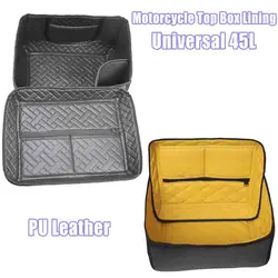 45L Motorcycle Trunk Inner Lining Luggage Case Tail Top Box Cover Pad Storage Inside Liner Bucket PU leather Accessories