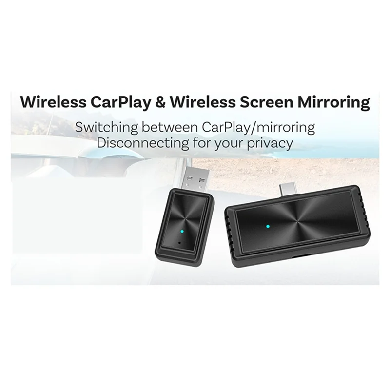 FFYY-Adaptador inalámbrico Carplay para coche, sistema Dual con espejo, actualización en línea FOTA, caja para coche, Carplaybox con cable a Carplay inalámbrico