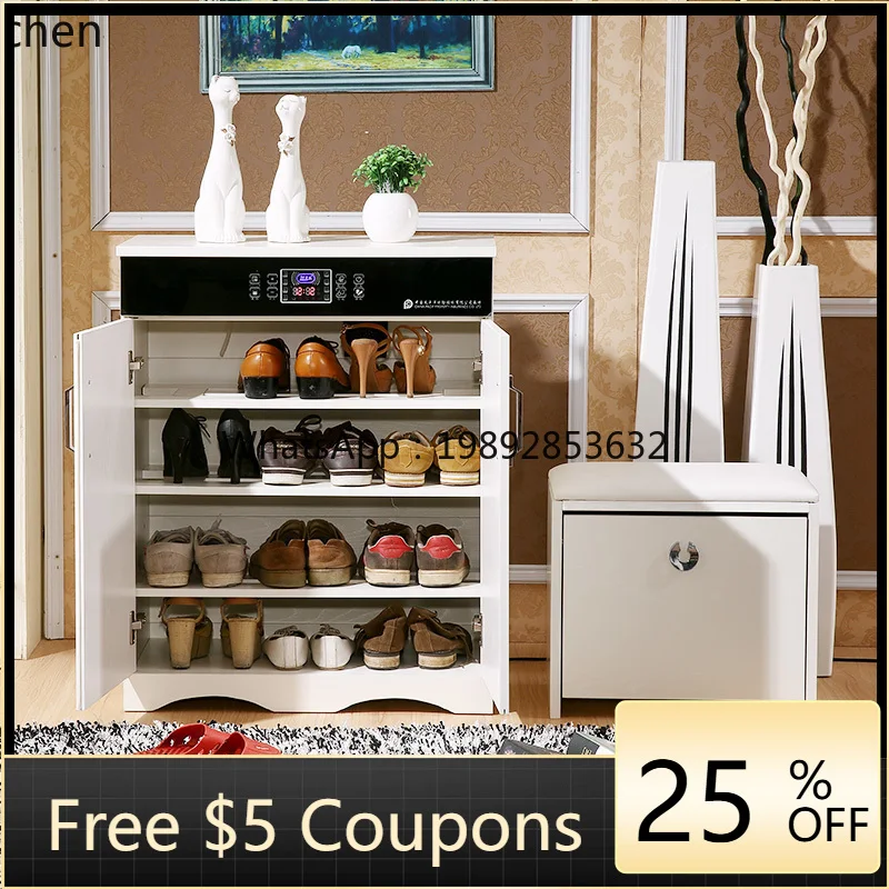 

smart shoe cabinet disinfection sterilization drying deodorization dehumidification heating shoe shine modern beauty salon