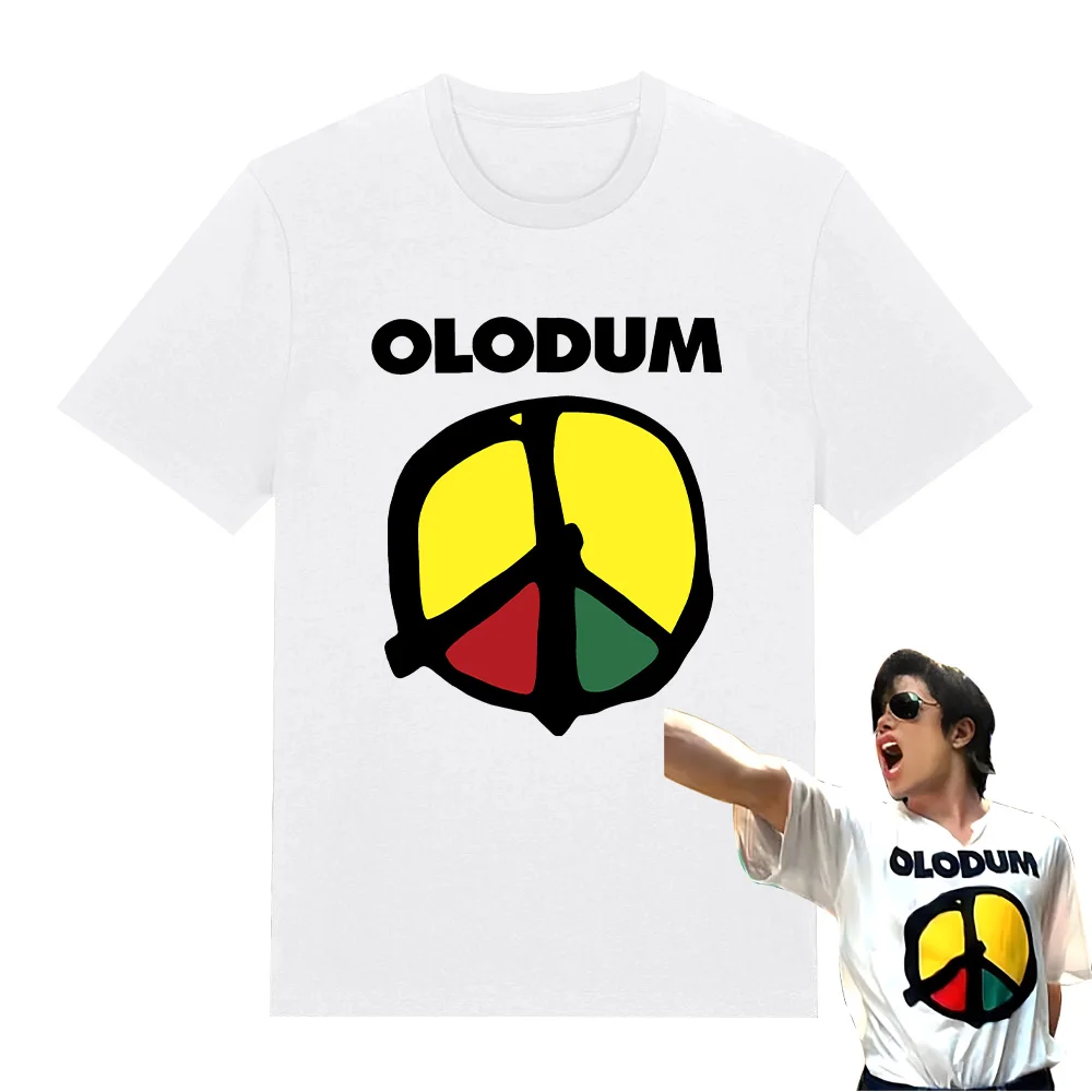 Olodum T-Shirt Michael Jackson They Don't Care about Us T Shirt Retro Cotton Unisex Graphic Tee Classic High Quality Y2K Clothes