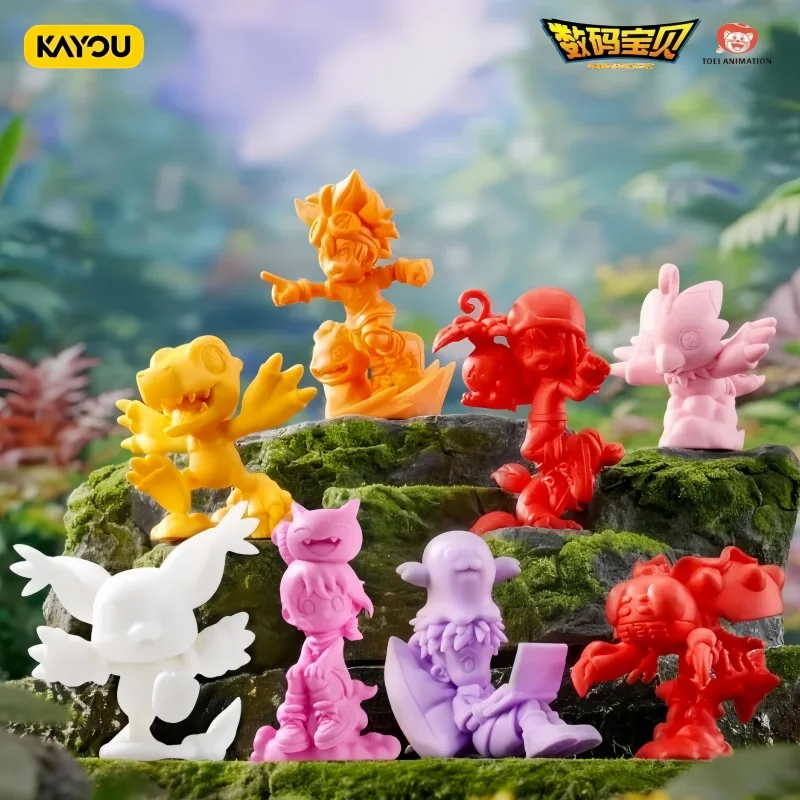New Arrivals Genuine Kayou Digimon Dimensional Evolution Series Blind Box Mini Eraser 3d Figure Model Cards Surprise Gift Toys - view 6