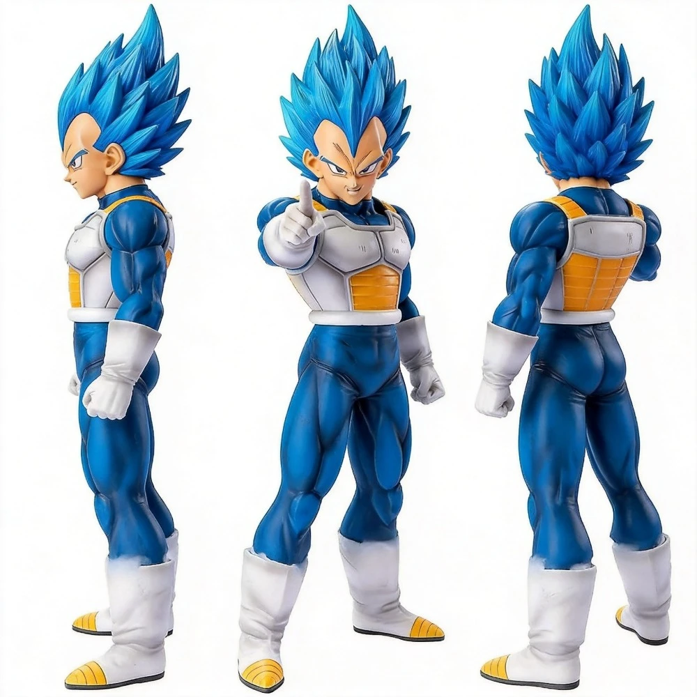 

11in/28cm Anime Dragon Ball Z Vegeta Figure PVC Super Saiyan Blue Action Figures Collection Model Toys Gifts
