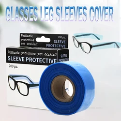 200Ps/box Disposable Glasses Leg Sleeves Cover Hair Coloring Styling Tool Hairdressing Diy Barber Eyeglasses Protector Accessory