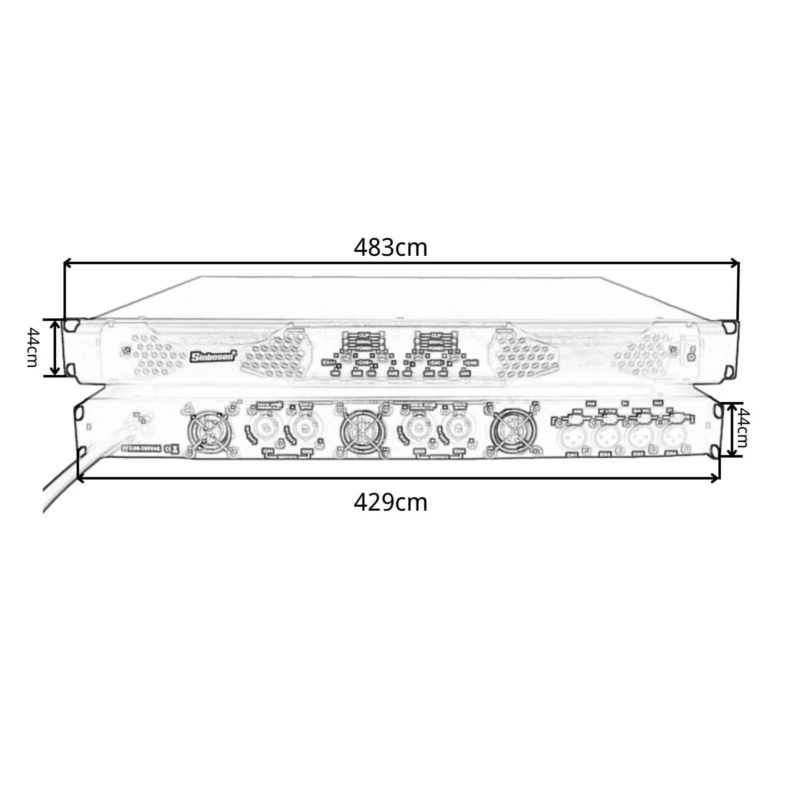 K4-1000 class d sound equipment amplifiers speaker 4 channels