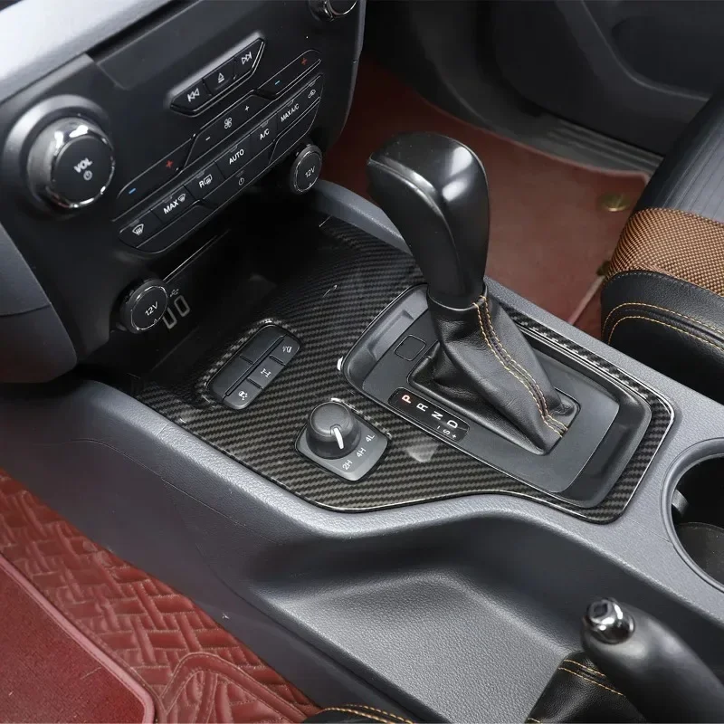 Gao Ruying - Cubierta Decorativa para el Panel de Control Central del Vehículo, para Ford Ranger Everest Wildtrak T7 T8 15-22, Accesorios Interiores para Automóviles
