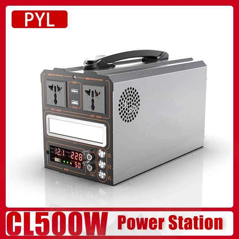 90000mAh 500W Portable Power Station Outdoor Emergency Power Supply Power Bank Generator DC output Battery Charger