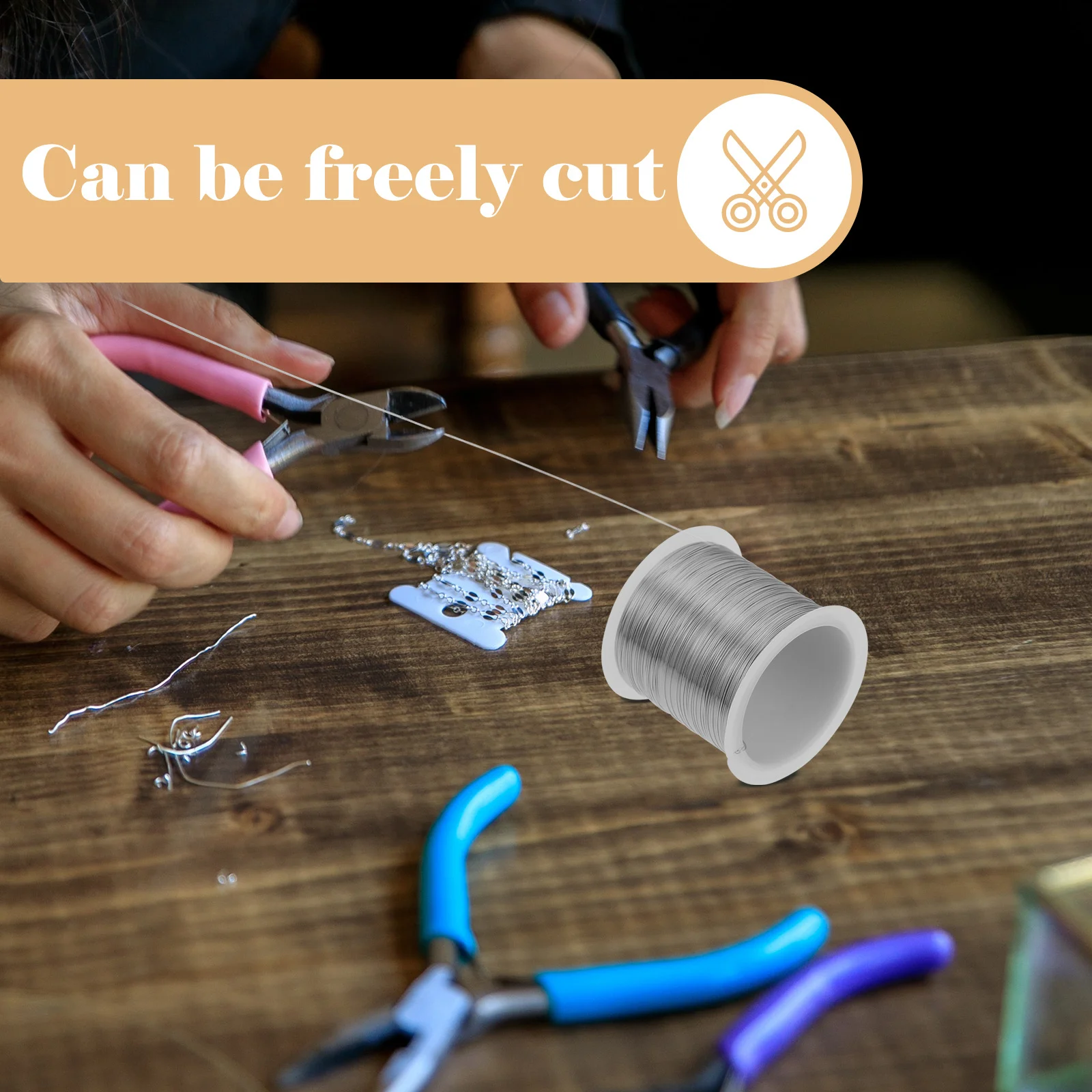 

1 Roll Premium Copper Yarns 20 Gauge Beading Wire for Handmade Jewelry Wrap Strings DIY Craft Decoration 20 Gauge Wire