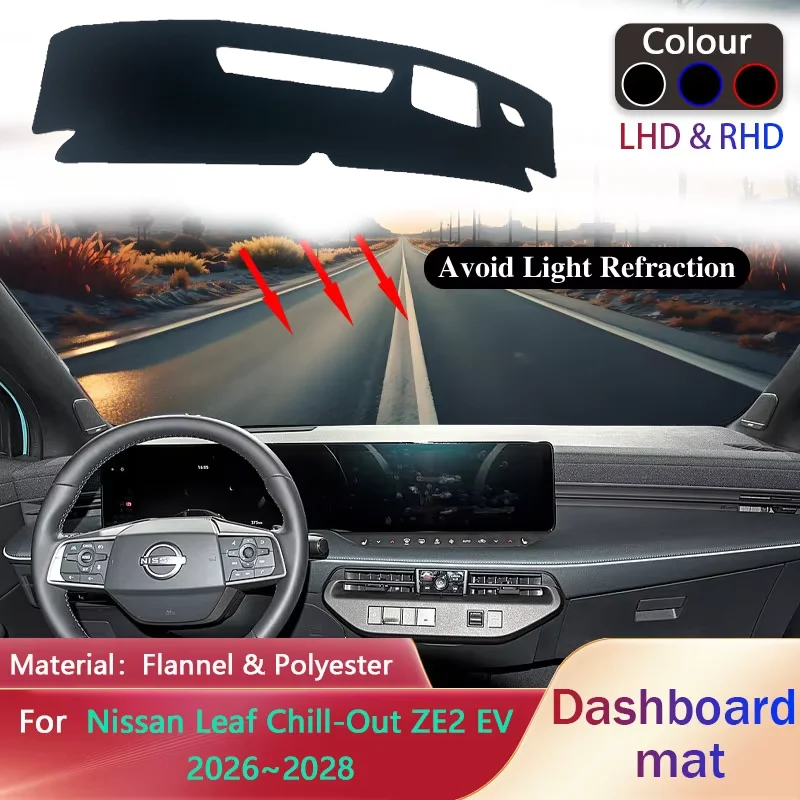 tapis-de-tableau-de-bord-pour-nissan-leaf-chill-out-ze2-ev-2026~2028-protection-anti-salissure-pare-soleil-couvre-tableau-de-bord-accessoire