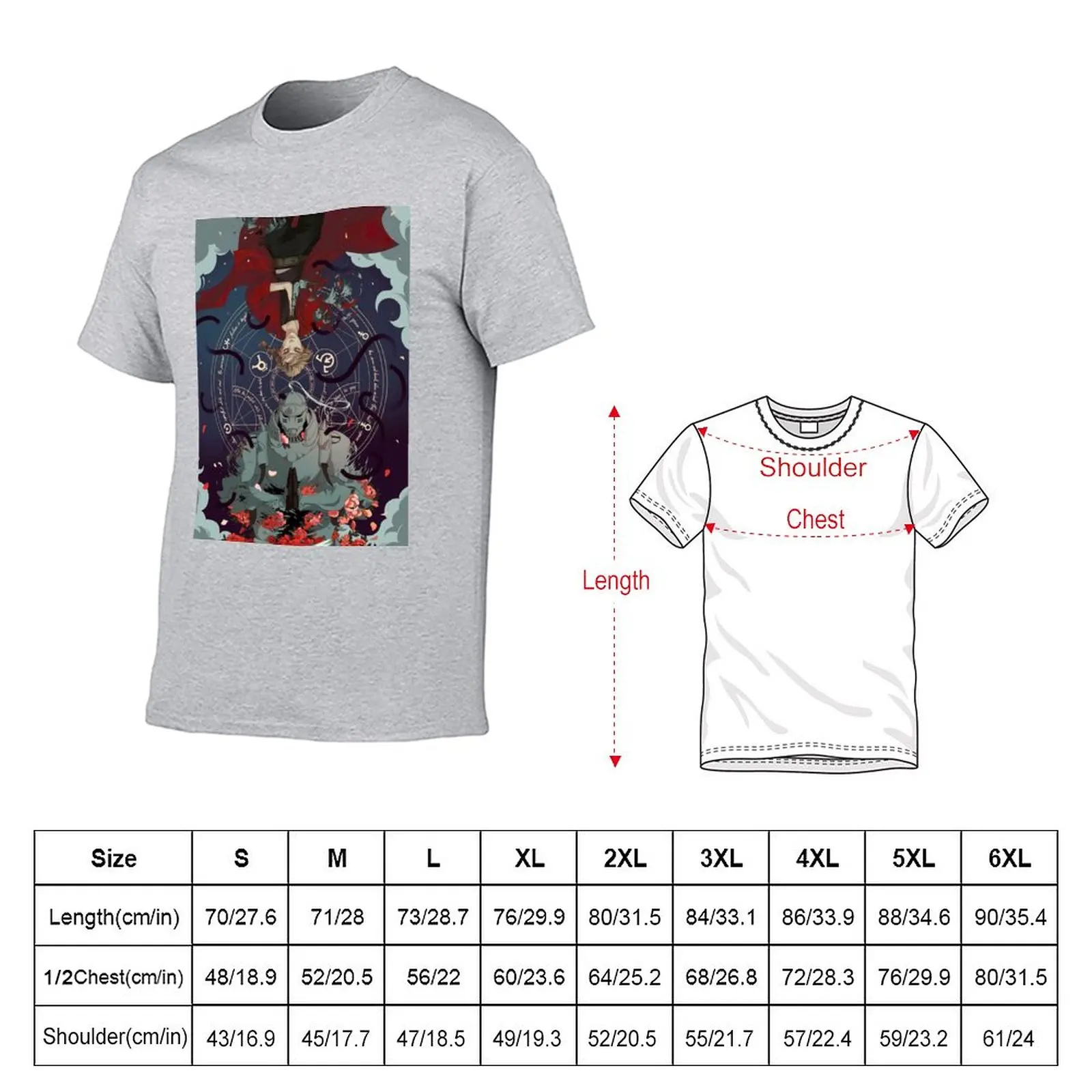 Full Metal Alchemist poster T-Shirt Blouse kawaii clothes clothes for men