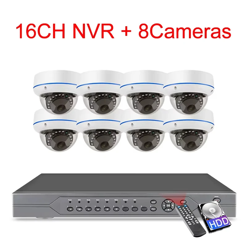 Variant: 16CH NVR 8 Cameras