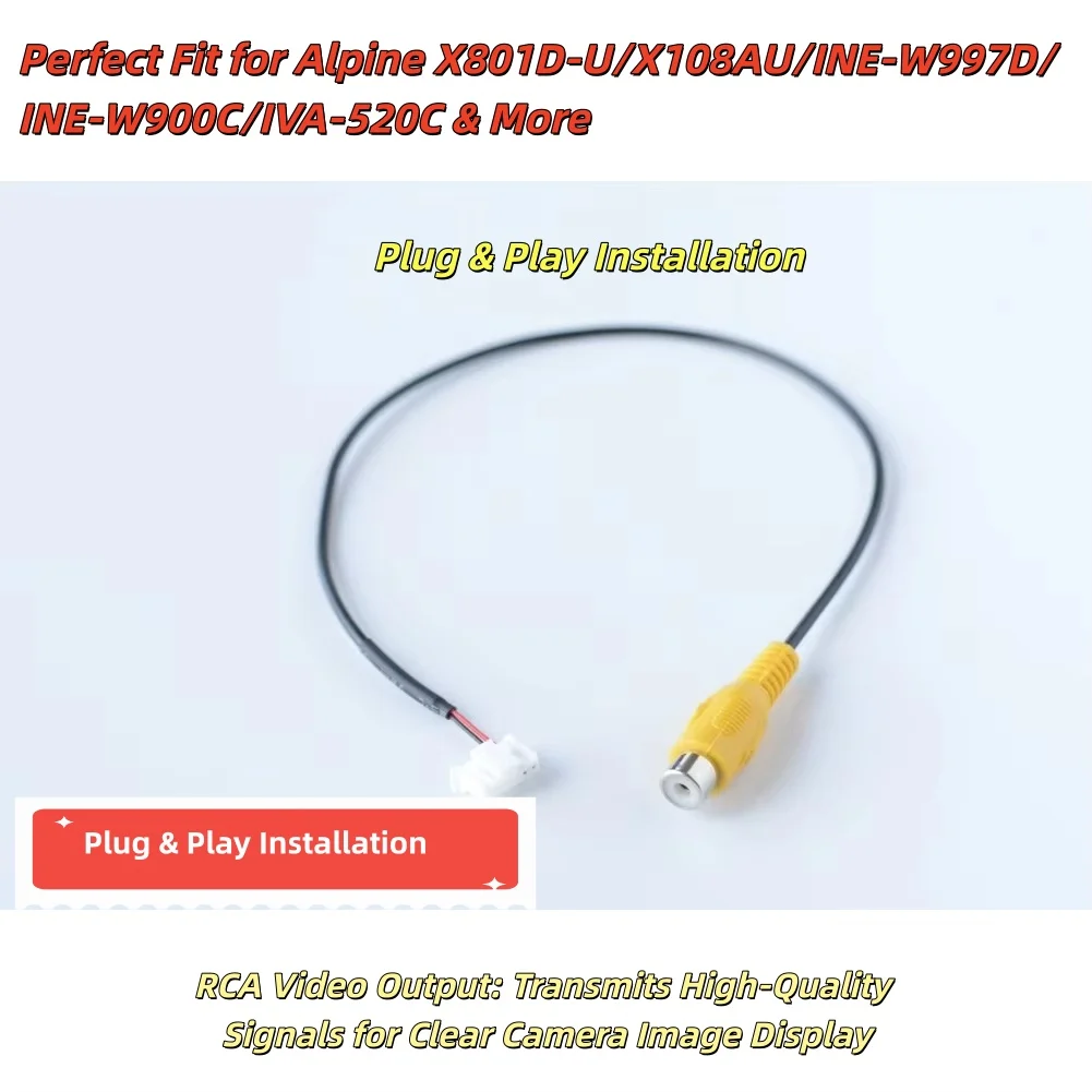 

Входной кабель резервной камеры для головного устройства Alpine Audio, предназначенный для надежной передачи видеосигнала и бесшовной интеграции