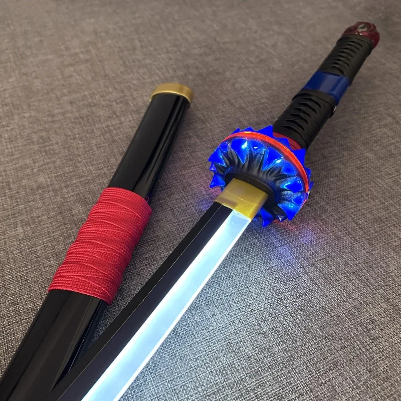 108 cm/42,52in Lichtgevende Slang Hart Zwaard Met Schede Houten Cosplay Model Props Anime Randapparatuur Feestartikelen Vriendje Geschenken