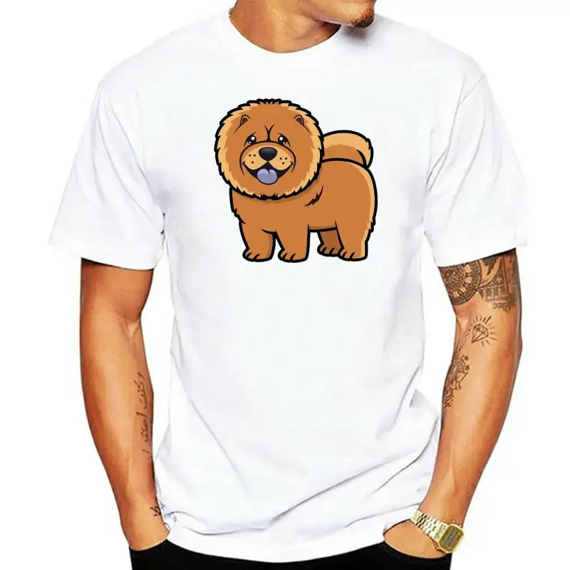 0350E Ecommerce Drop Shipping Cute Chow Chow Tshirt Men Tshirt Large and Tall 100 Cotton Crews neck Tshirt