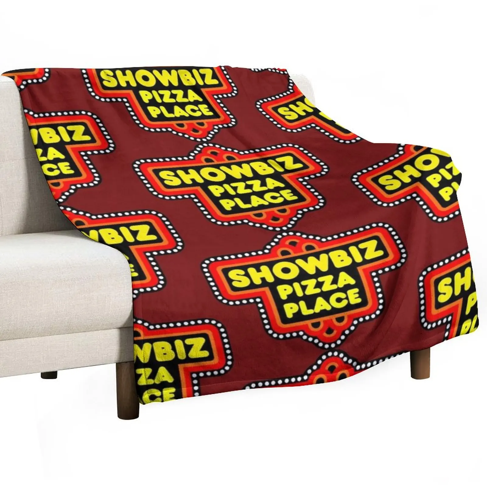 

Showbiz Pizza Throw Blanket Weighted Summer Beddings Retros Luxury Throw Blankets