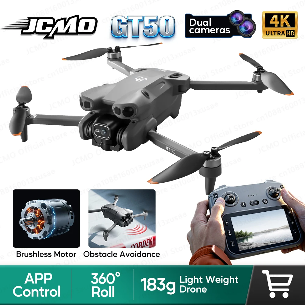 

Новый JCMO GT50 Дрон 4K GPS Профессиональная HD аэрофотосъемка Пульт дистанционного управления Самолет Двойная камера Интеллектуальная игрушка OAS Квадрокоптер