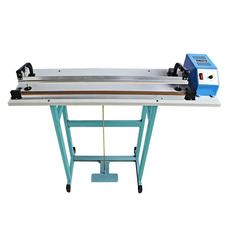 Top packer XY5000 manual packer, pulse foot pedal heat sealing machine with cutter