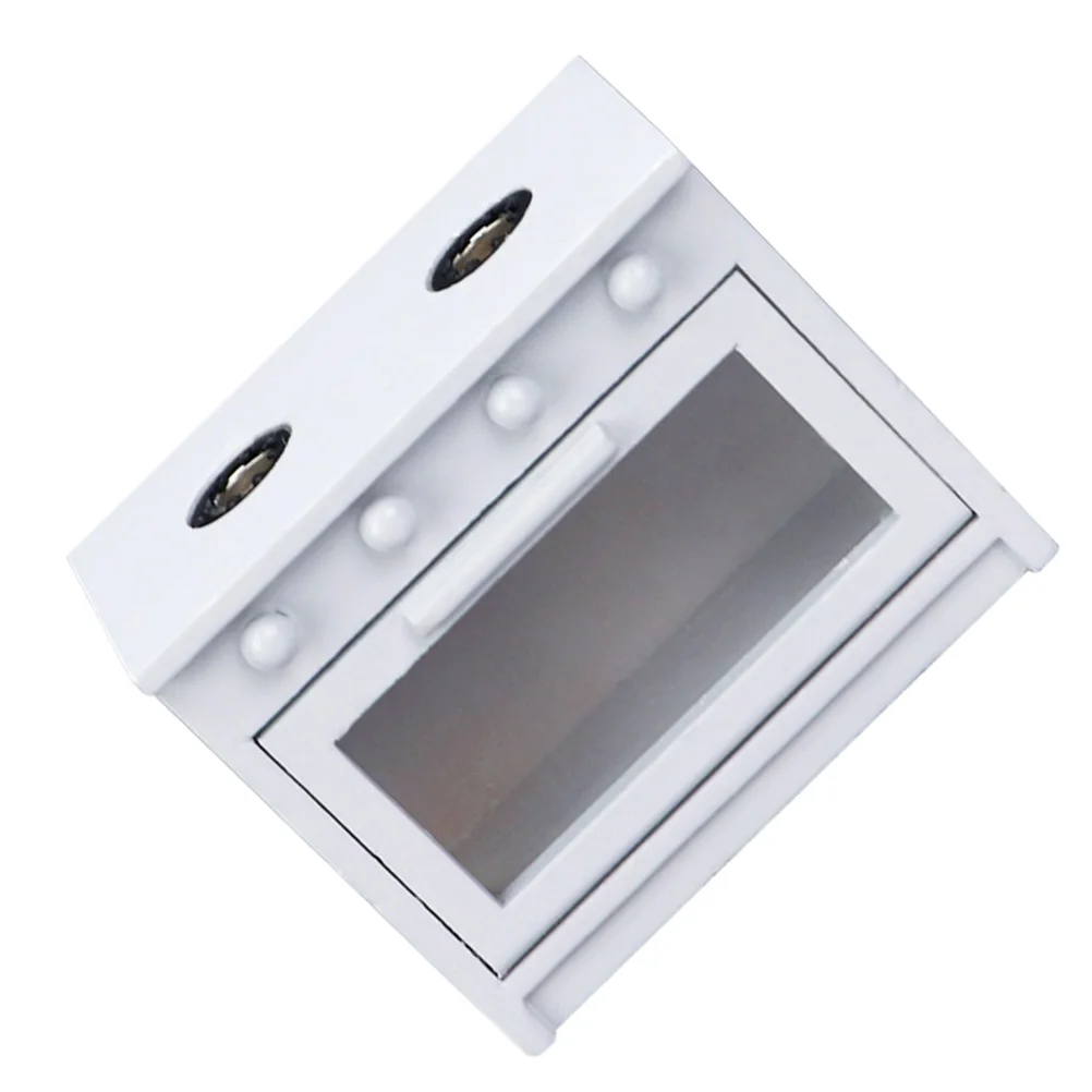 

Mini Gas Cooktop White Stove Miniature Kitchen Furniture Dollhouse Accessory Kids Cooking Toy Safe Educational Pretend Play Wood