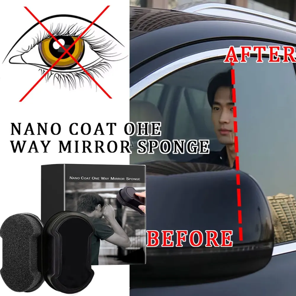 Car Windshield One-Way Anti Peeping Glass Cleaning Sponge Isolate Glass From Light Dedicated for Privacy Protection in Cars