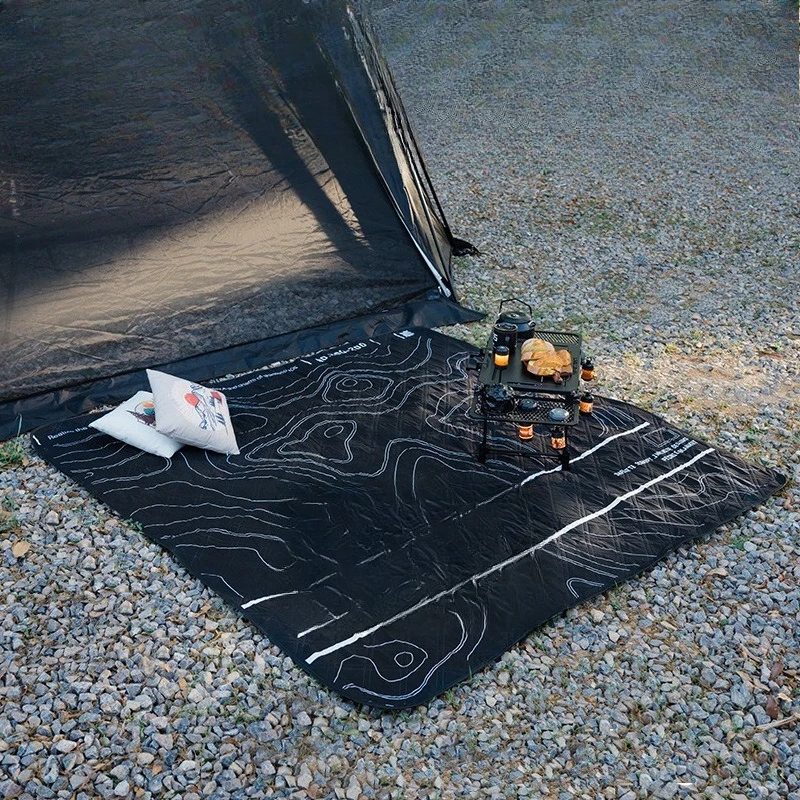 

Ultrasonic aluminum film picnic mat Moisture-proof Spring outing mat Waterproof park floor