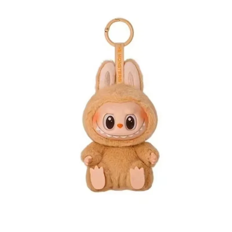 Scannable Code 15cm Labubu V2 The Monsters Labubu Toy Cardiac Macarone Gifts Toy Bag Figure Labubu Keychain Uv Anti-Counterfeit