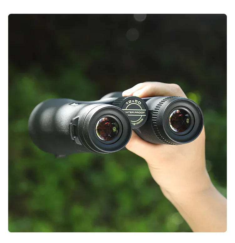 12x50 Binoculars Powerful IPX7 Waterproof Super-Multi Coated Bak4 Prism Optics Telescope Long Range For Hunting Travel