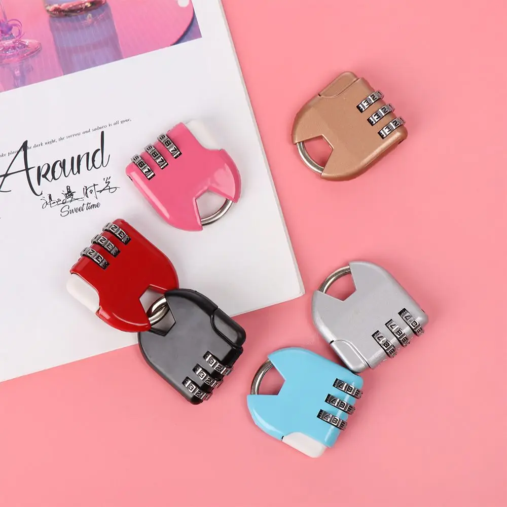 1pcs Metal Mini Travel Suitcase Luggage Combination Code Locker Case Supply Padlock Password Lock Security Tool 3 Digit Dial - view 2