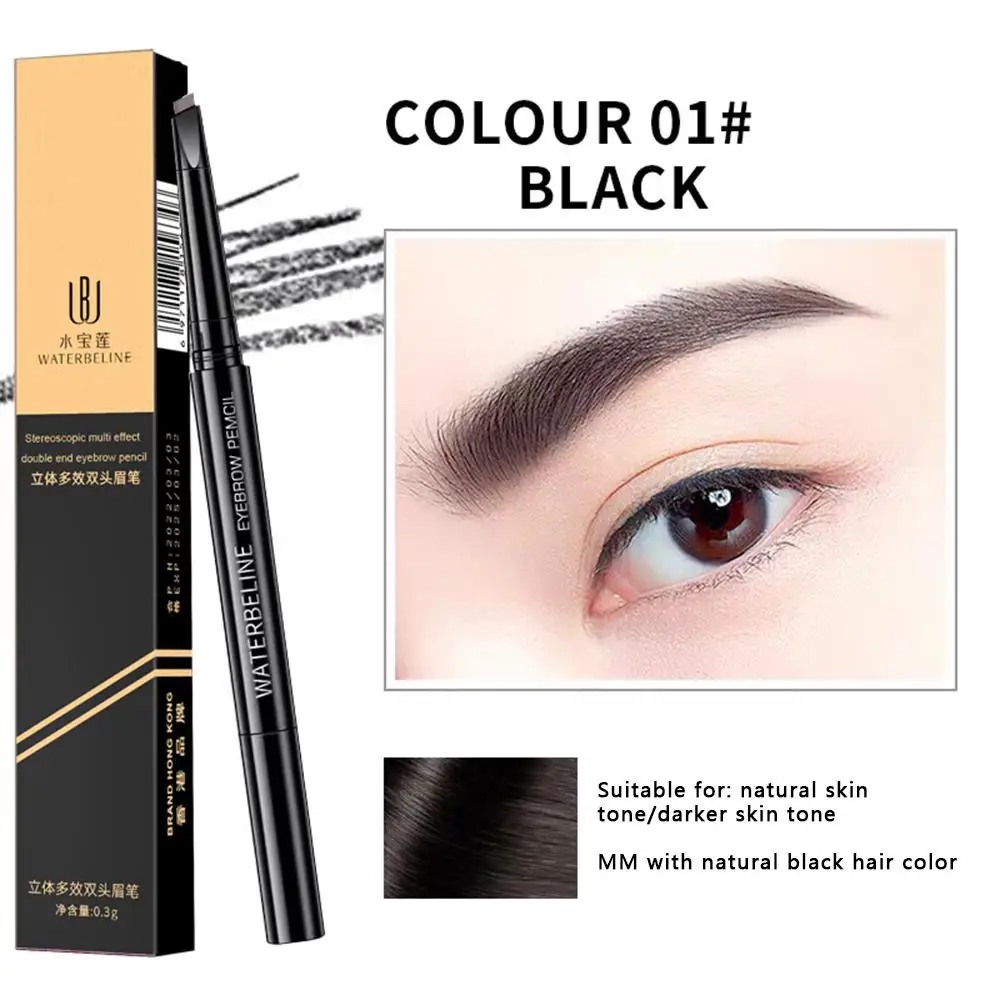 Long Lasting Eyebrow Pencil Professional Quality Tint Mascara Sleek Packaging Easy To Use Double Head Long Lasting Makeup