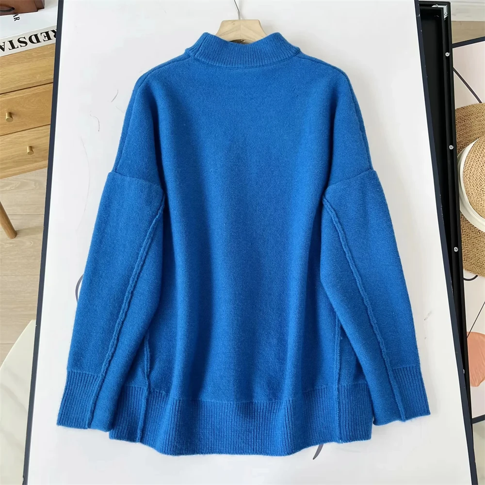 Cos Lris 2024 Autumn New Product Casual Style Sleeve Knitted Sweater Loose Sweater for Women 1150569006