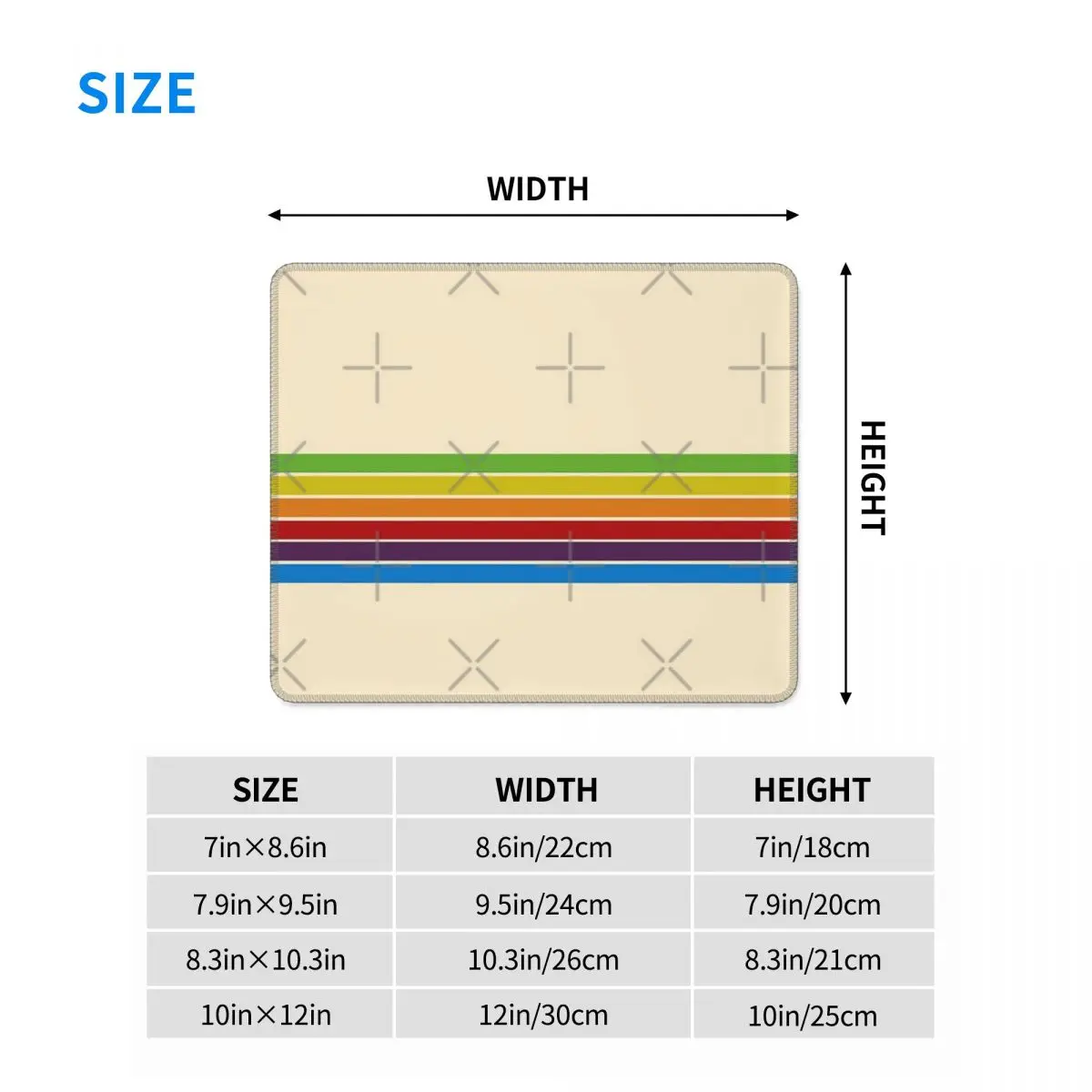 IRetro-Coussinets de clavier en caoutchouc