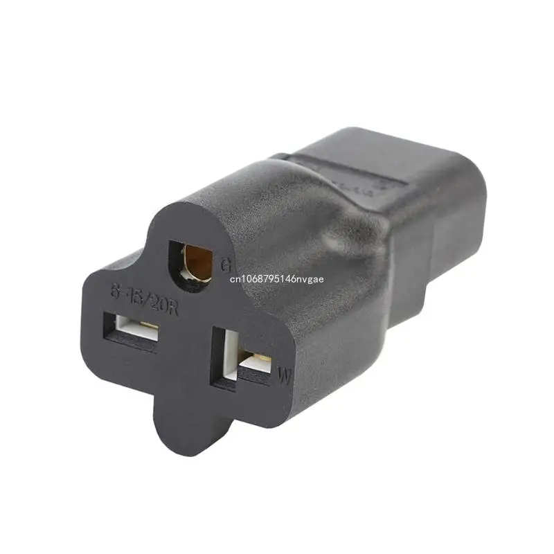 C14 to 6-15 Power Adapter 3 Terminals Socket Adapter Male to Female DIY Rewirable Power Connector Adaptor New Dropship