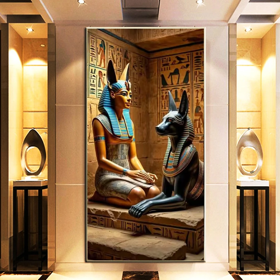 

Египетская алмазная вышивка DIY: Икона и Женщина, полная квадратная/круглая мозаика, картина для вышивания, большой настенный декор