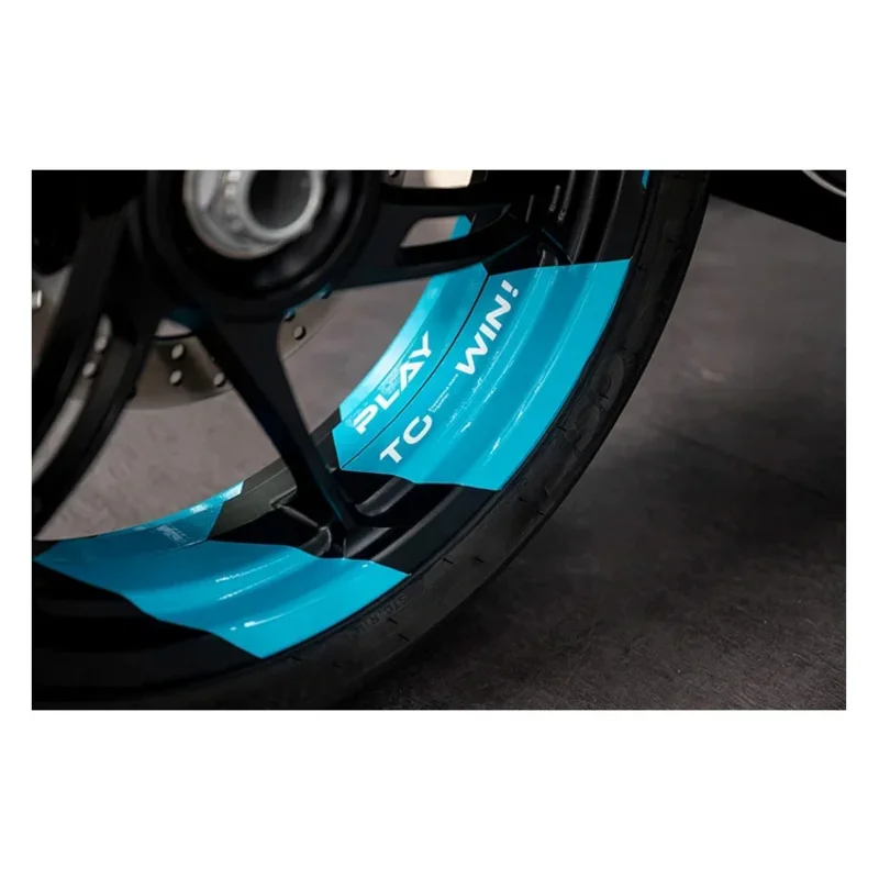 For CFMOTO 250NK 250SR 450NK 450SR, High Quality Motorcycle Wheel Sticker, Reflective Striped Rim Novelty