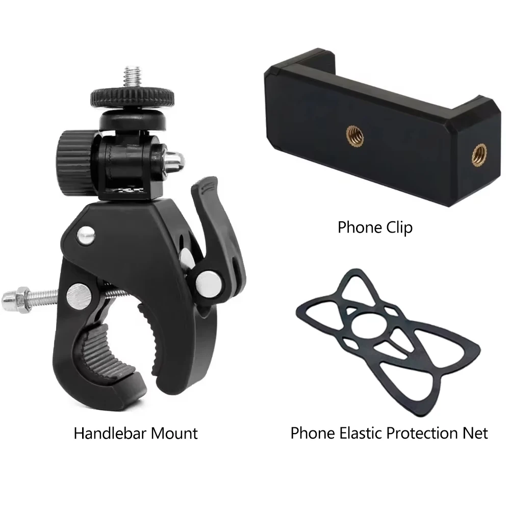 Fahrradlenker-Halterung für GoPro Hero 13 12 11 10 9 8 7 6 5 SJCAM AKASO Insta360 DJI Osmo Action Kamera Zubehör