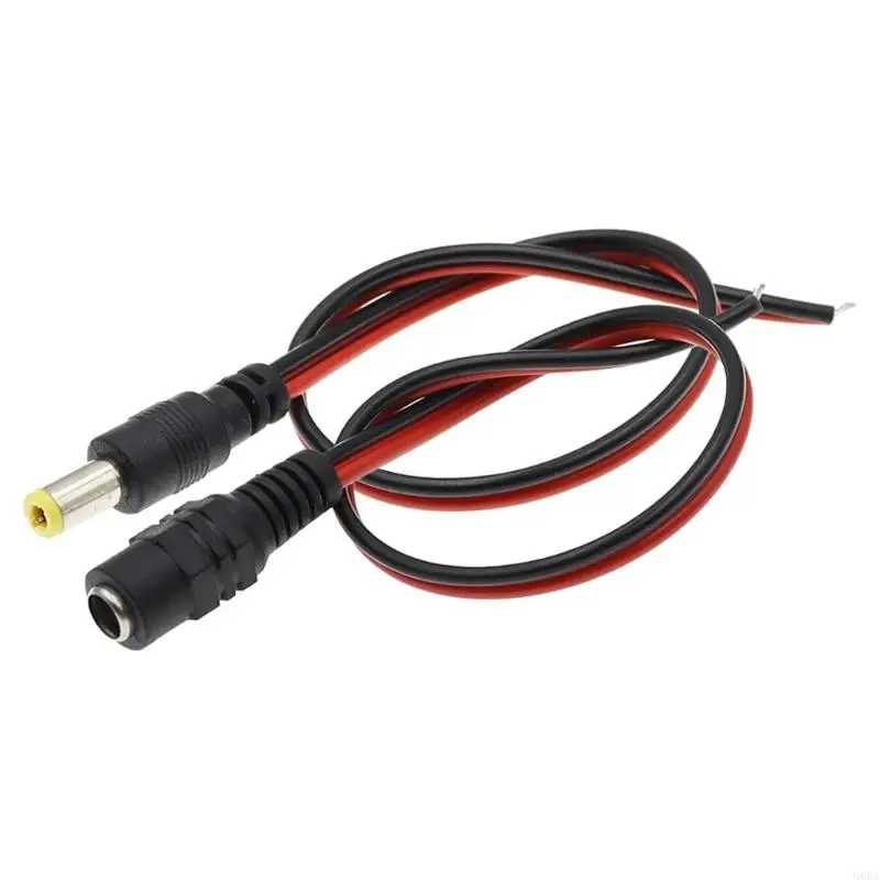 CCTV LED 조명 용 Q6PA DC5.5x2.1mm 전원 케이블 12V 2A 장치 돼지 케이블