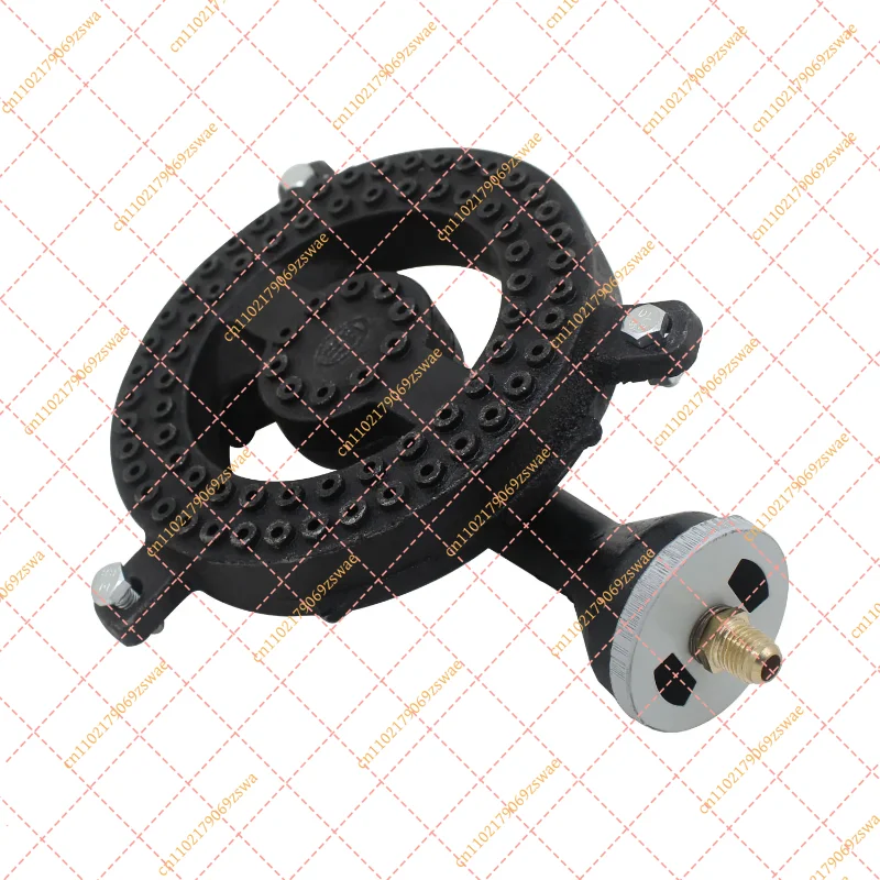 Gas Stove Spare Parts: Cast Iron Propane Burner Head & Orifice Fitting for Clay Pot Stove