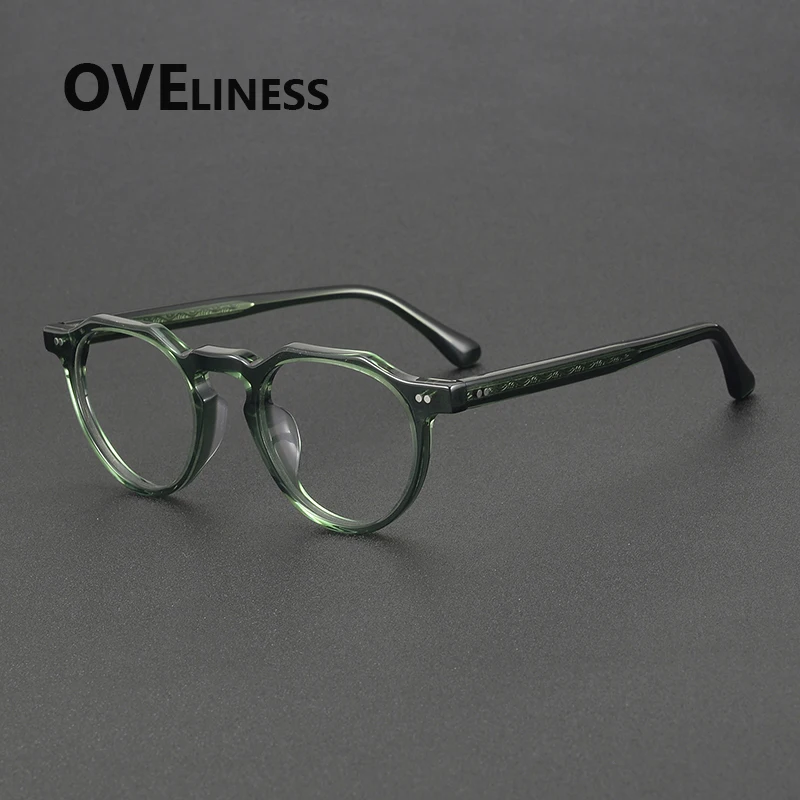 2025 Tortoise Acetate Eyeglasses Frame for Men women Handmade Oval Round Classical Ladies Glasses frame eyewear spectacles