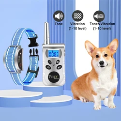 Cat Vibrating Collar With Remote,1600ft Range Cat&Dog Training Collar for Small Medium Dogs,Beep Vibration Waterproof Dog Collar