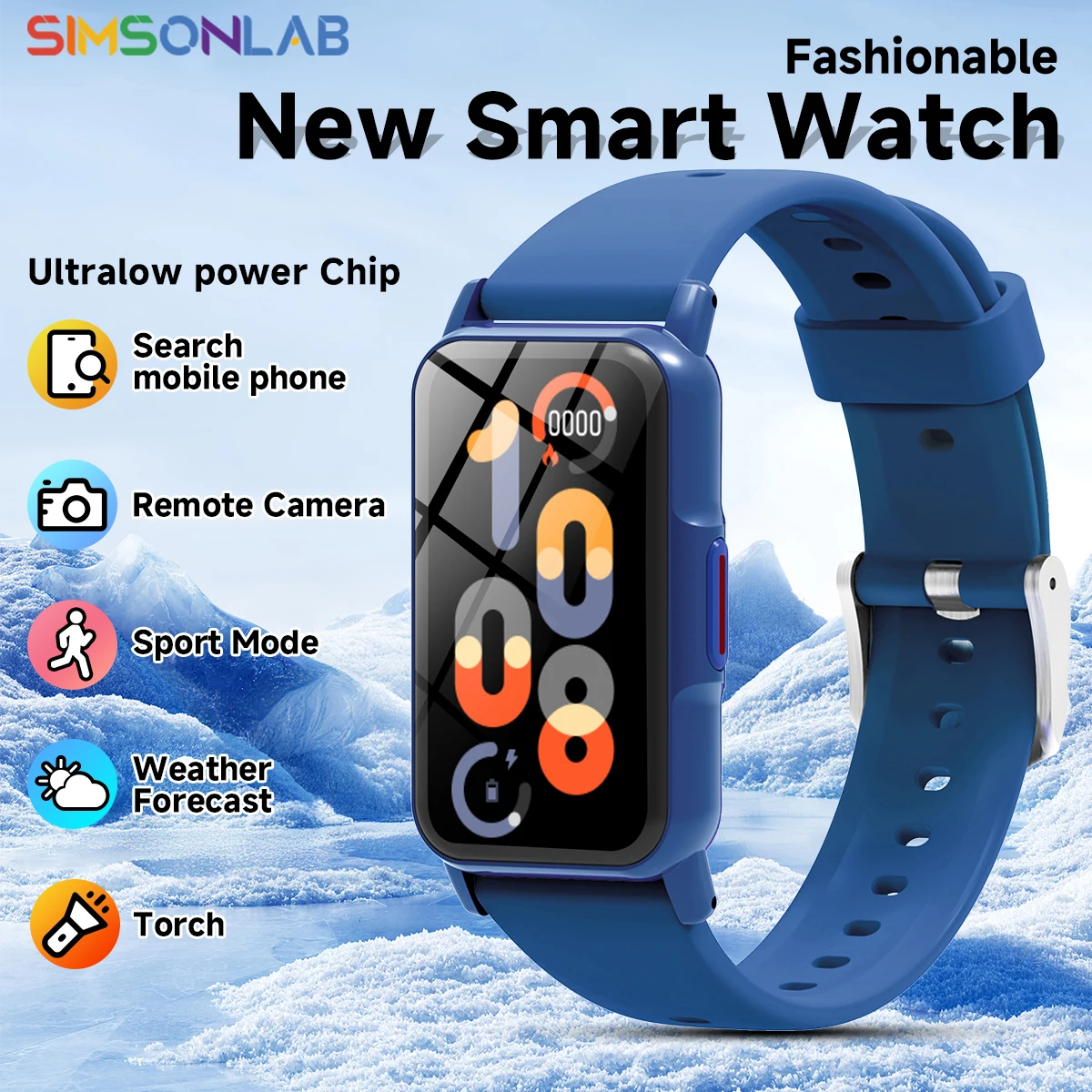 Smartwatch Square Watches For Men - New Smartwatch Bluetooth Call Music Multi-Sport