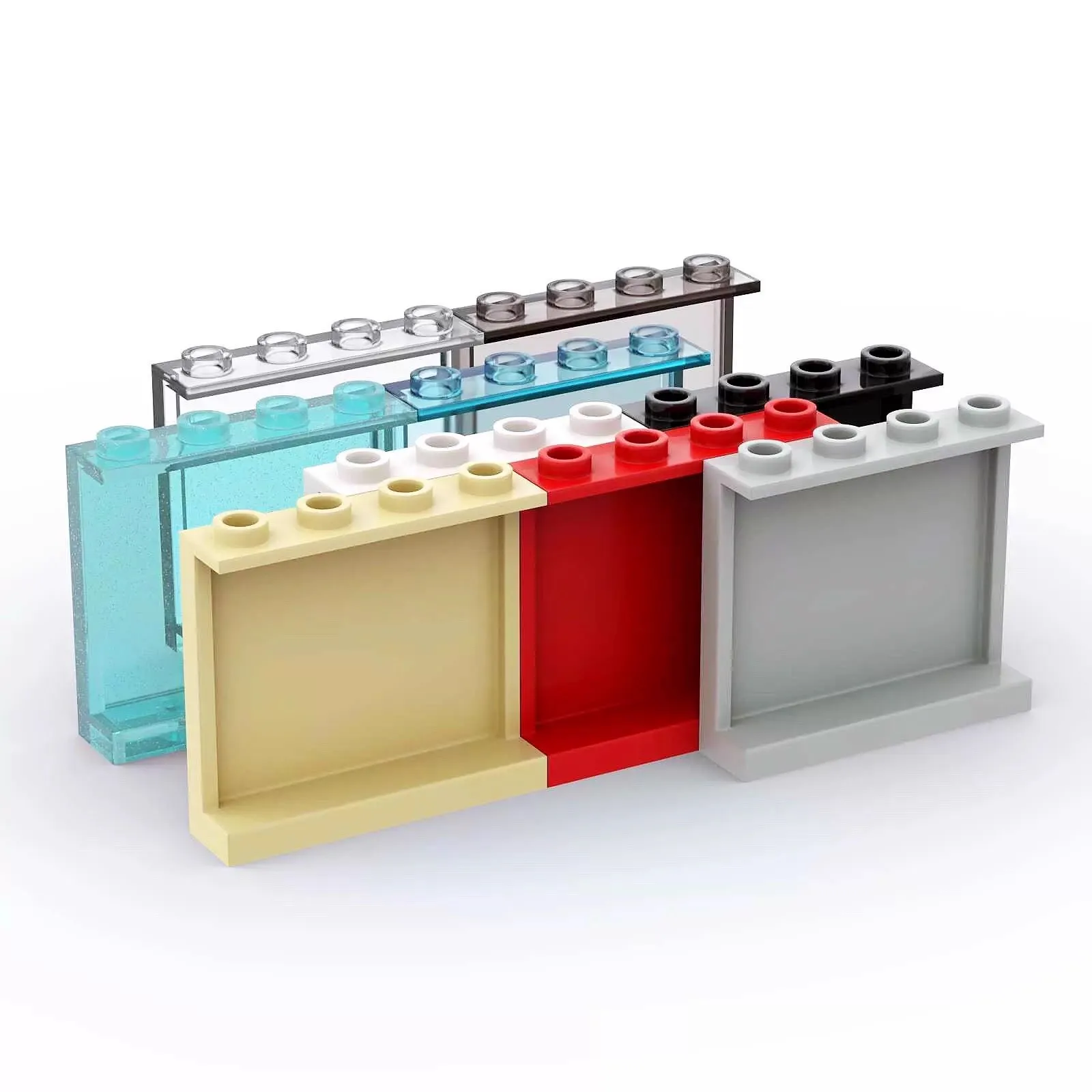 10PCS 60581 4215 Dünne Ziegel 1x4x3 Panel Baustein Moc Farbe Zubehör Kompatibel mit Ziegel DIY kinder Spielzeug