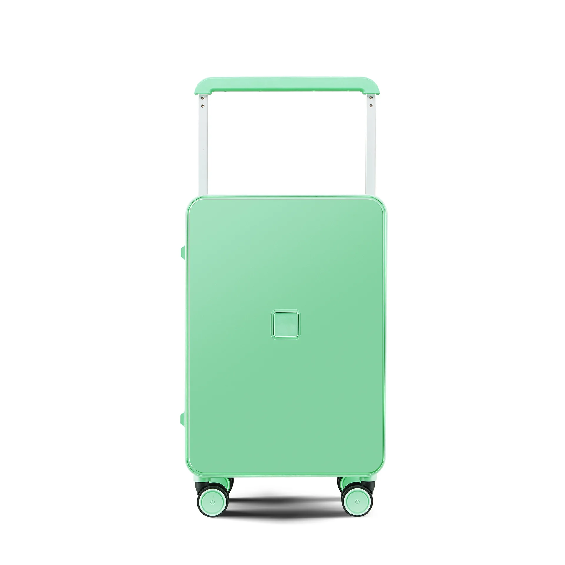 Super hard can sit boarding box wide trolley luggage silent wheel PP strong durable suitcase