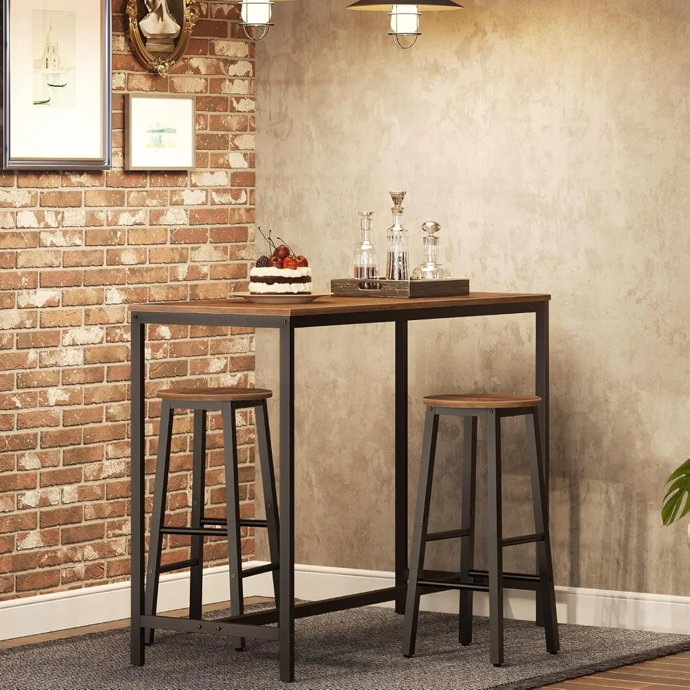 

Bar Stools, Barstools Set of 2,Counter Height Barstools, 24.8" Bar Stools for Kitchen Island, Industrial Bar Chairs, for Dining