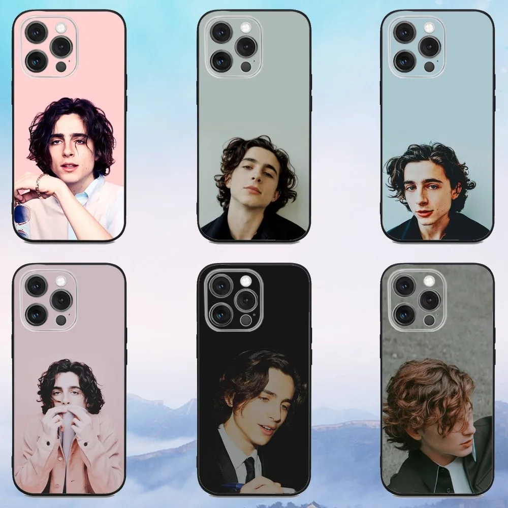 

T-Timothee C-Chalamet Phone Case For iPhone 16e,16,15,14,13,12,11,Pro,X,XS,Max,XR,Plus,Mini Soft Black Cover
