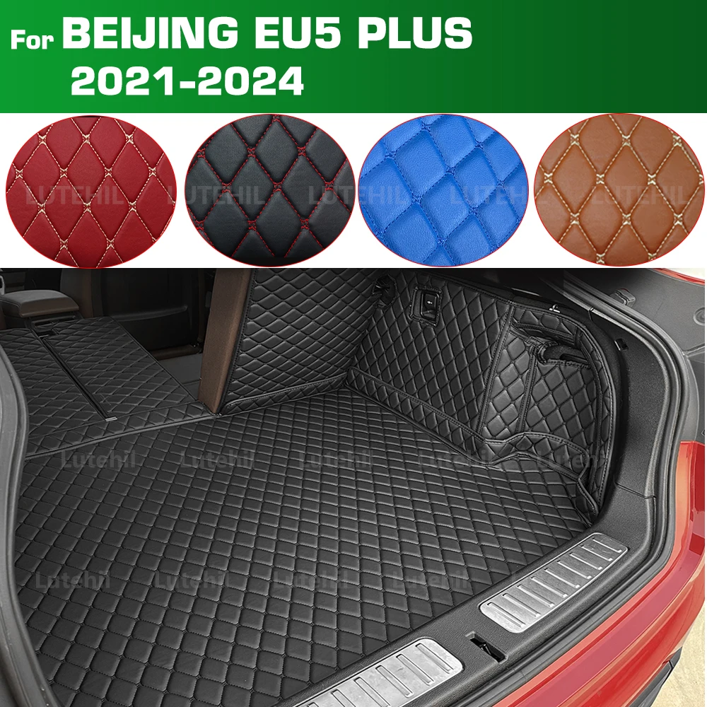 

For BEIJING EU5 PLUS 5-seat 2021-2024 23 22 Auto Full Coverage Trunk Mat Car Protective Pad Cargo Liner Interior Accessories