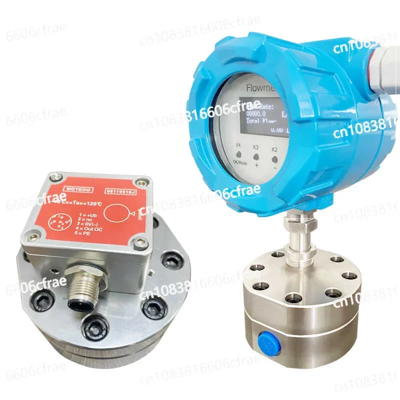 

Circular Gear Flowmeter Water Oil Stainless Steel Metering Meter Aviation Kerosene Micro Liquid High Precision Chemical Medical