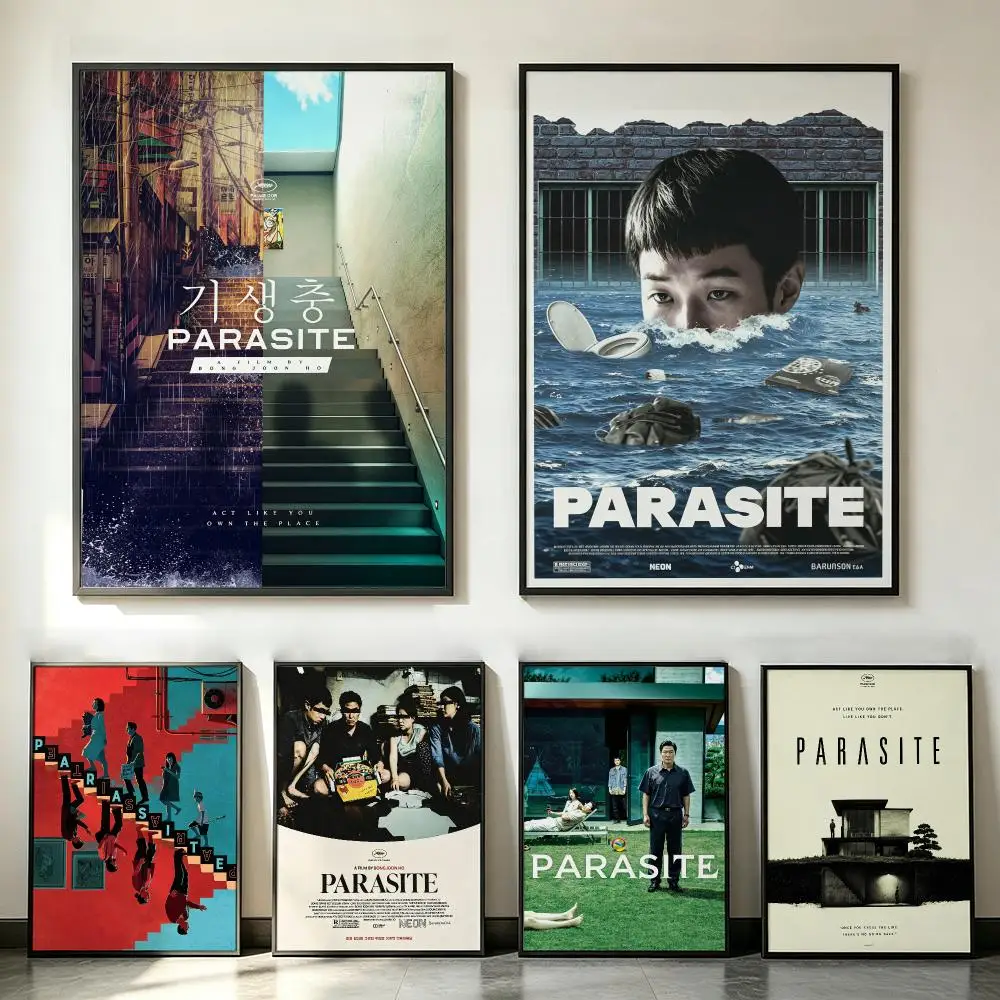 Affiche du film Parasite, affiche HD tendance, impression murale autocollante pour salon, chambre, dortoir, bureau, cadeau pour la maison.