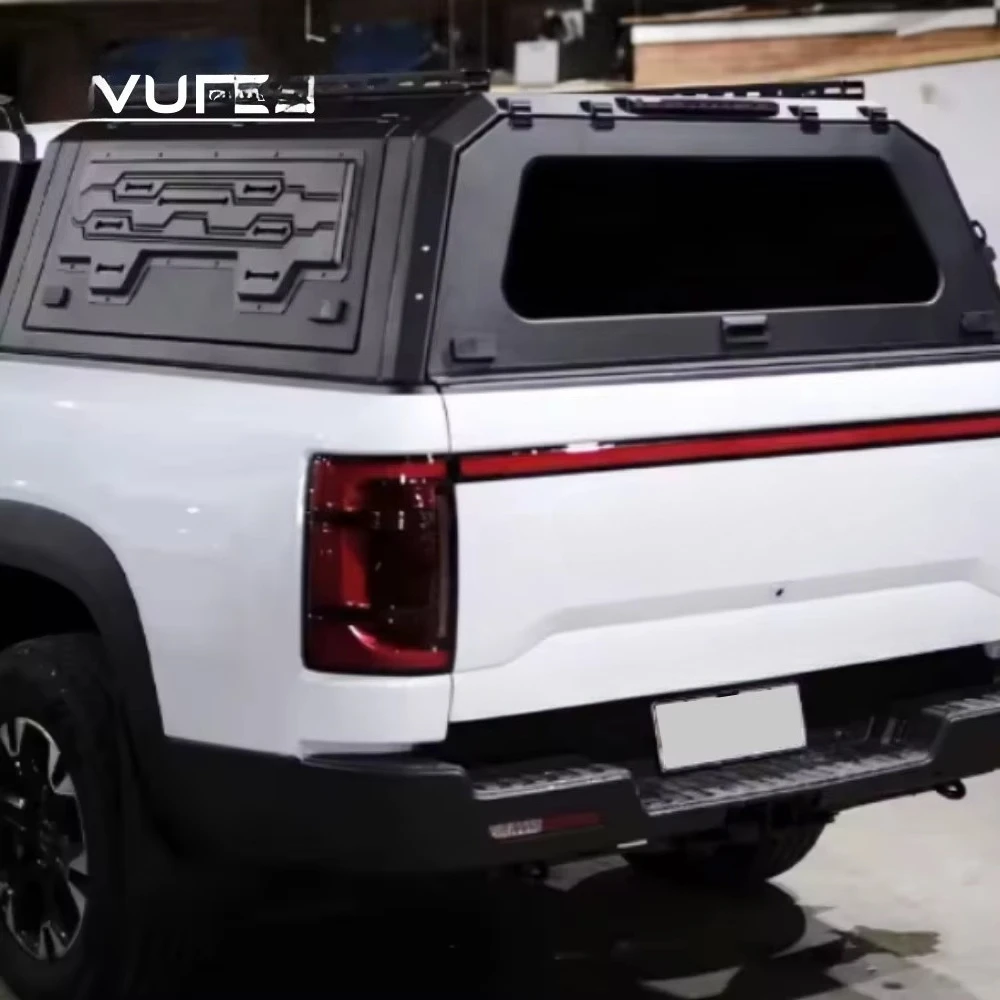

Wufen Aluminum Alloy Waterproof Lockable Hard Top Cab Height Canopy with Easy Installation BYD Shark 6 Pickup Truck Bed Cover