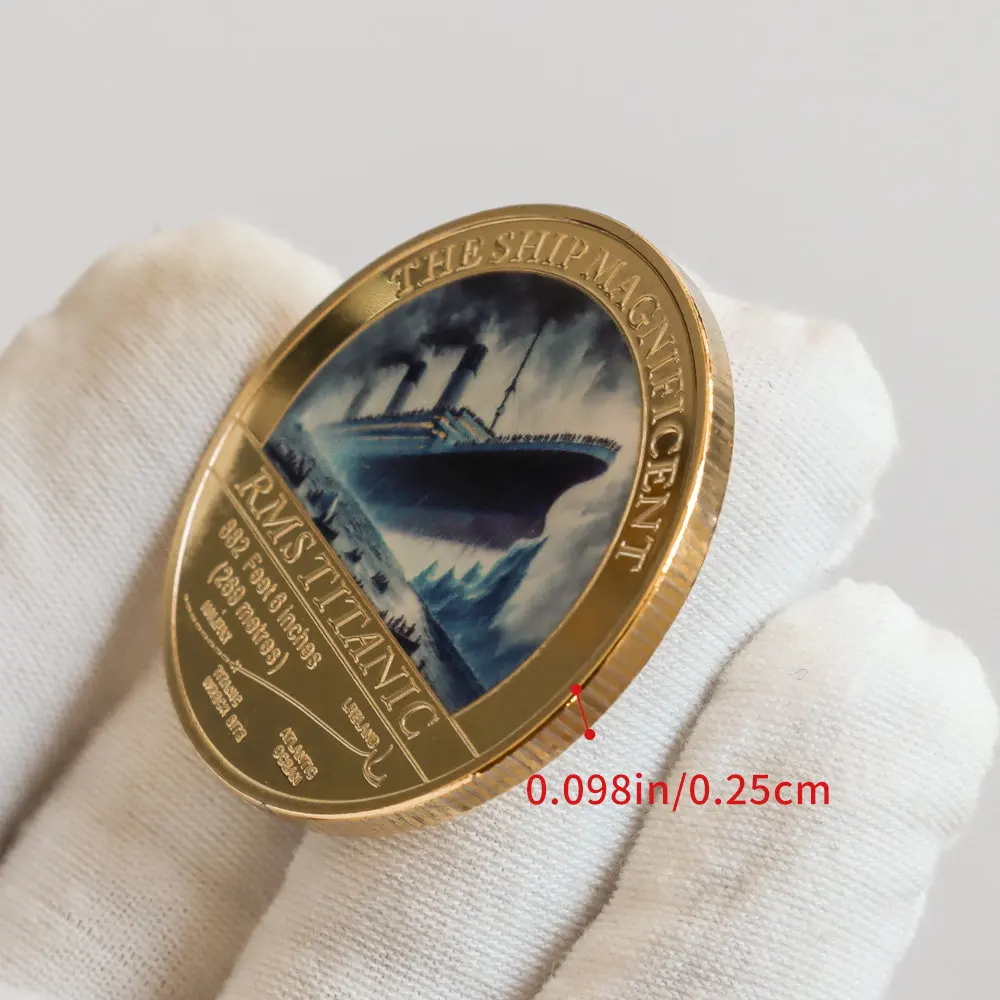 Set De 5 Pièces Commémoratives Titanic – Collection Métal 4 Cm, Idéal Pour Noël Ou Anniversaire