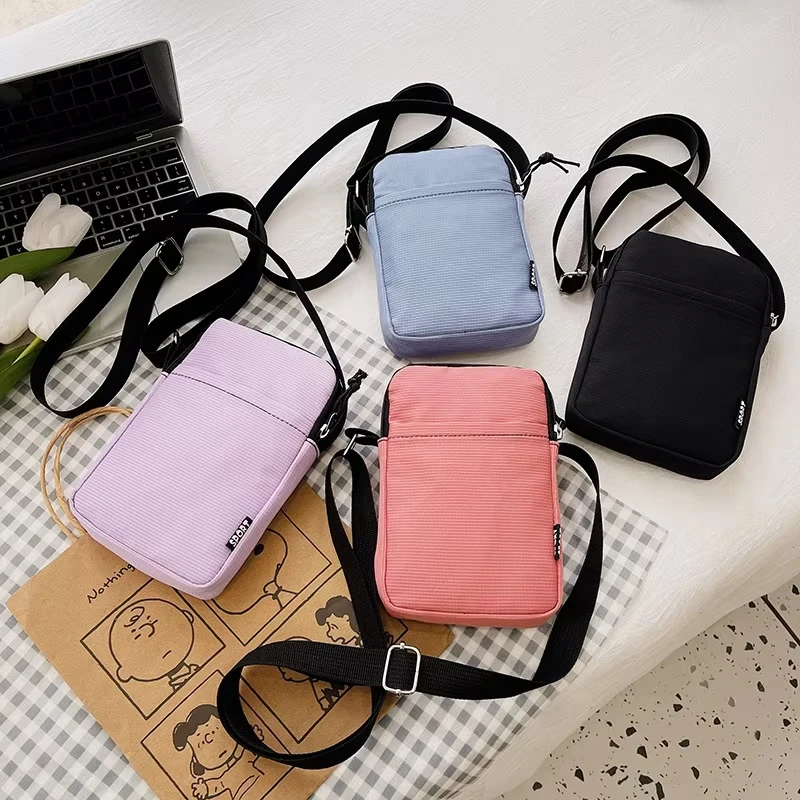 Bolso para teléfono móvil a la moda, bandolera para mujer, Mini bolso cruzado pequeño que combina con todo, monedero con cuello colgante, bolso Vertical